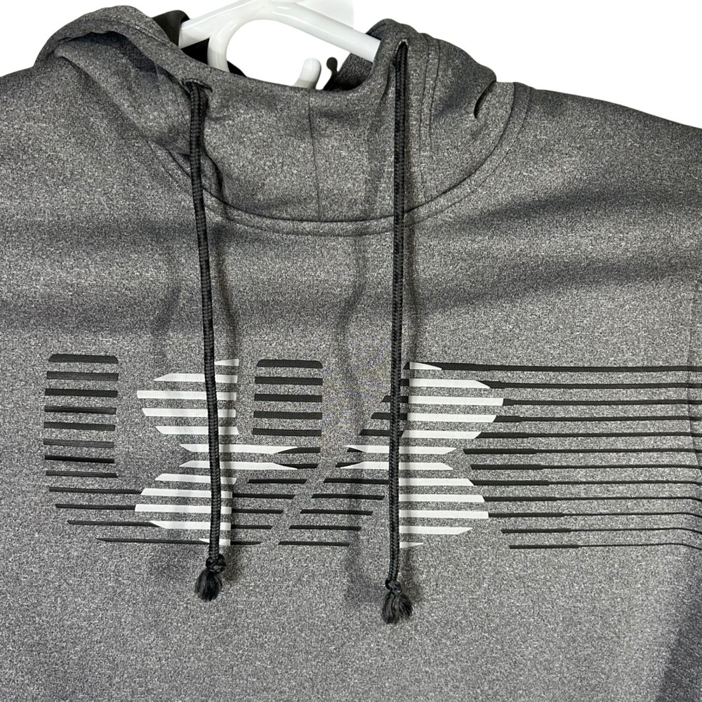 Under Armour Hoodie Men's Small Gray ColdGear Pullover Logo‎ Athletic